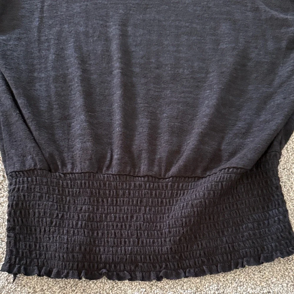 Abercrombie Black with Blue undertone Women's Top - Picture 2 of 4